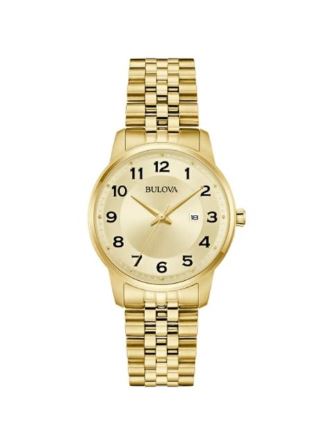 Other Designers Bulova Classic Quartz Gold Dial Ladies Watch 97M121