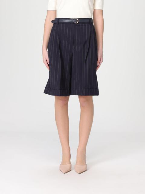 Max Mara Studio Max Mara Studio Women Pinstriped Virgin Wool Shorts Max Mara Studio