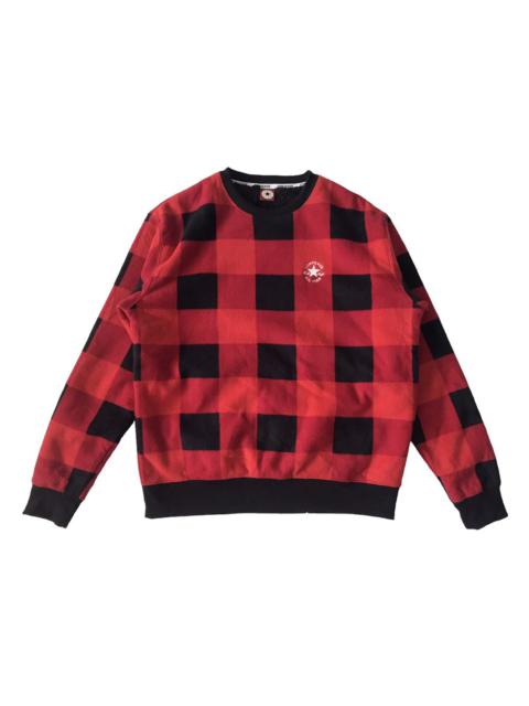 Converse 💥Nice Red Black Checked Converse Sweater Pullover