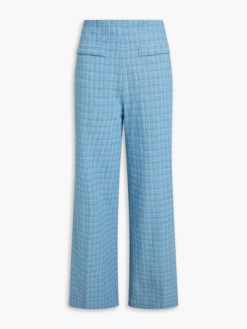 Sandro Cotton-blend tweed wide-leg pants