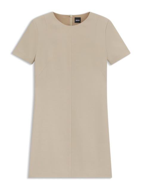 BOSS SHIFT DRESS IN SOFT CREPE