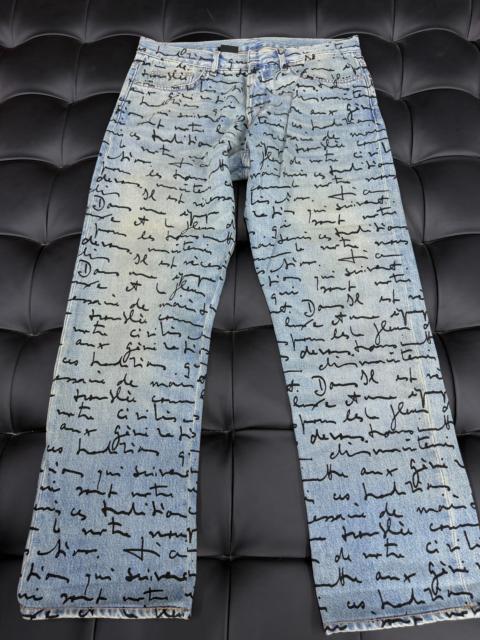 Dior Dior 15SS Script Denim jeans