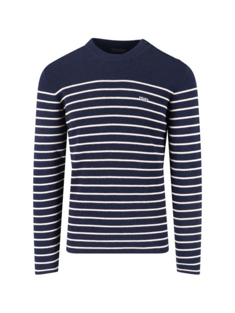 Prada STRIPED WOOL SWEATER