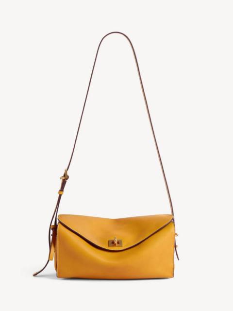 BALENCIAGA Women's Le 7 Shoulder Bag Medium in Curry/muscade