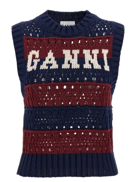 GANNI Ganni Women 'Blue Striped' Vest