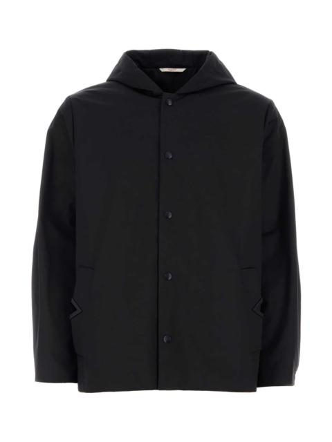 Valentino Valentino Garavani Men Black Stretch Polyester Jacket