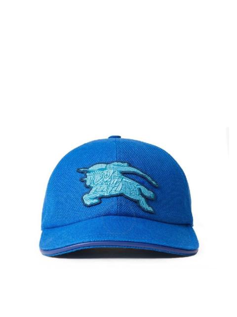 Burberry Burberry Linen EKD-Applique Patch Flat Peak Baseball Cap