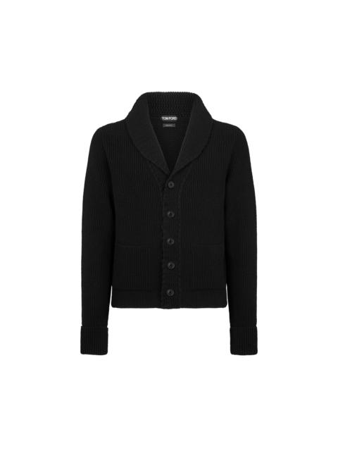TOM FORD CASHMERE SHAWL COLLAR CARDIGAN