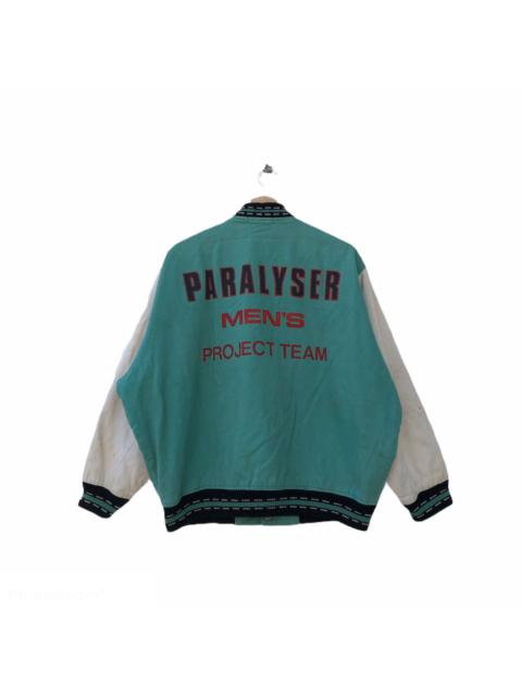 Other Designers Japanese Brand - VINTAGE VARSITY JACKET PARALYSER MEN'S BIG LOGO