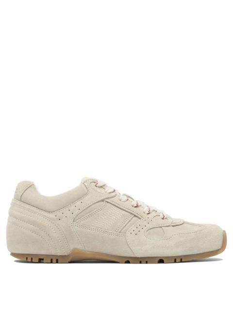 Other Designers Alohas Tb.56 Suede Cream Leather Sneakers