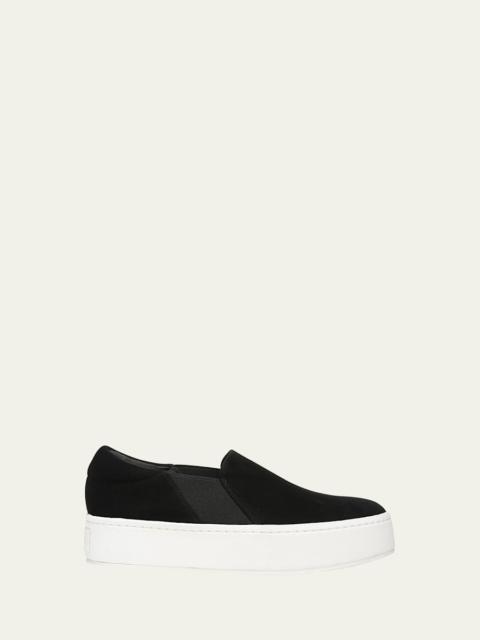 Vince Warren Suede Platform Skate Sneakers