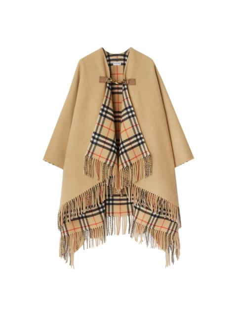 Checked Fringed-edge Cape