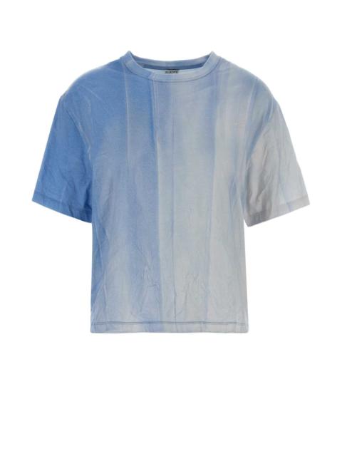 Loewe Loewe Women Light-Blue Jersey T-Shirt
