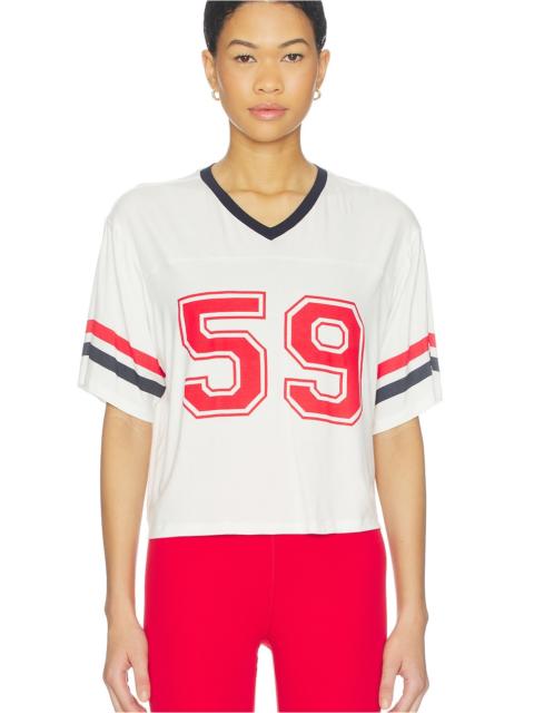 SPLITS59 Rex Varsity Jersey V-neck Top