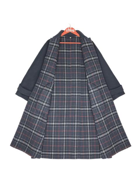 Designer - Fouks Paris Checkered Wool Trench Coat