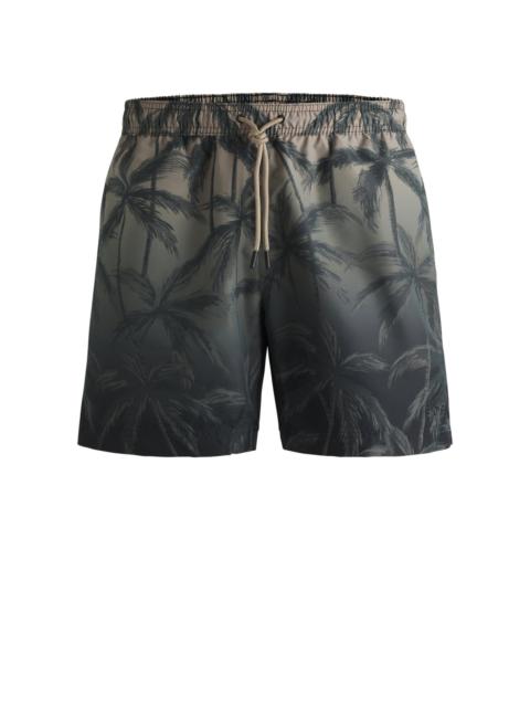 BOSS QUICK-DRY SWIM SHORTS WITH SEASONAL PRINT