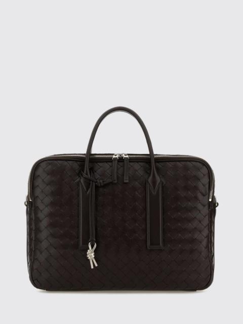 Bottega Veneta Bottega Veneta Men Getaway Intrecciato Calfskin Briefcase Bottega Veneta With Knot Charm Detail