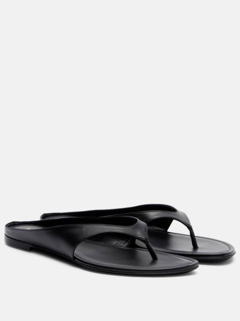 herbert levine Sun-kissed leather thong sandals