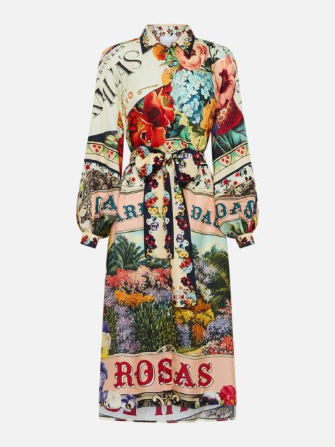 CAMILLA HIGH LOW MIDI SHIRT DRESS