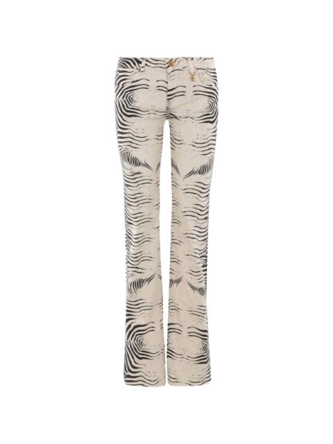 tigress-print trousers
