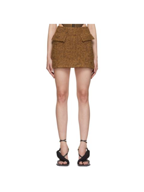 KNWLS Brown SDR Miniskirt