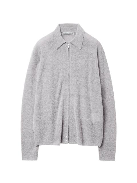 POST ARCHIVE FACTION (PAF) Boucle Zip Shirt (Archive) Light Grey
