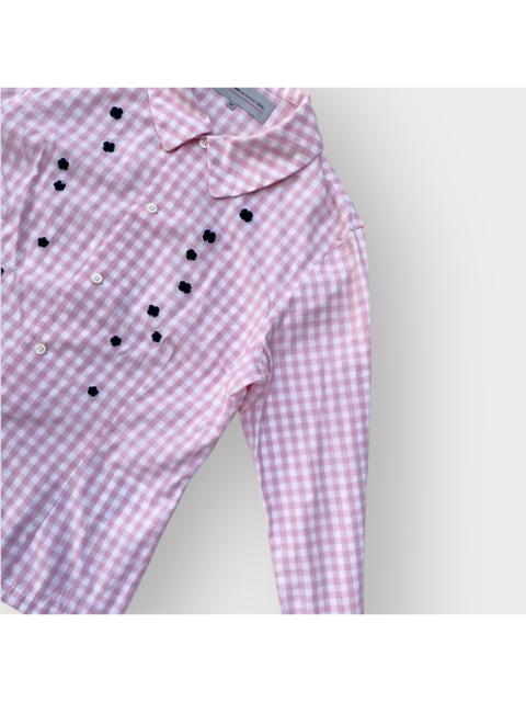 Comme Des Garçons AW16 Comme Des Garcons Girl Jupe By Jackie Pink Plaid Shirt