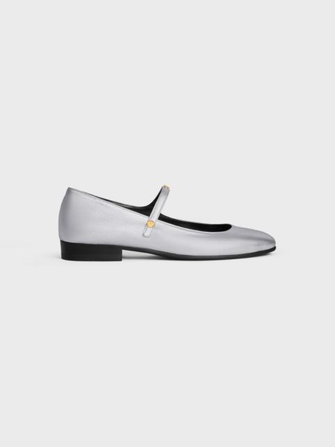 CELINE CITY - MARY-JANE BALLERINA IN LAMINATED LAMBSKIN