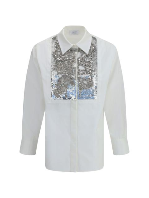 Alexander McQueen Alexander Mcqueen Women Crystal Embroidered Shirt