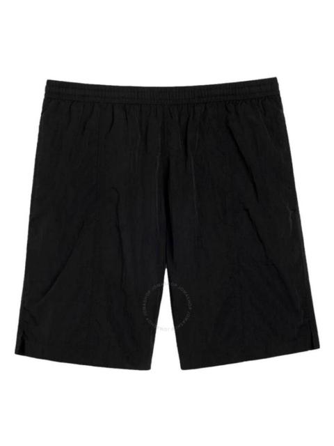Ami Paris Black Nylon Canvas Swim Shorts