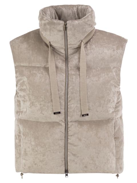 Herno Herno Women Velvet-Effect Padded Gilet