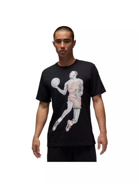 Jordan Men's Brand Dot Short-Sleeve Crew T-Shirt -Black