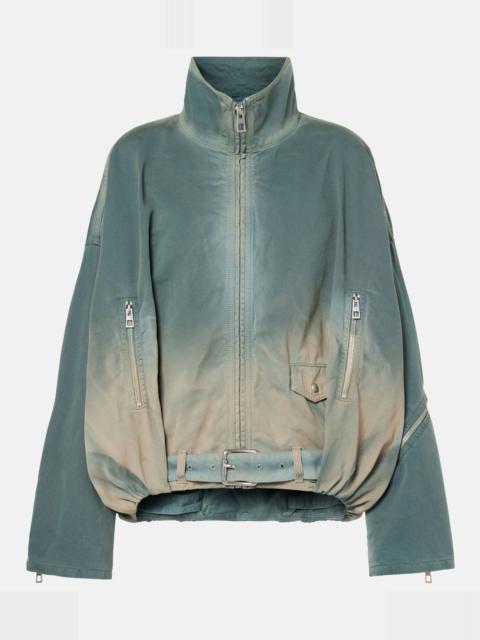 Balloon cotton gabardine jacket