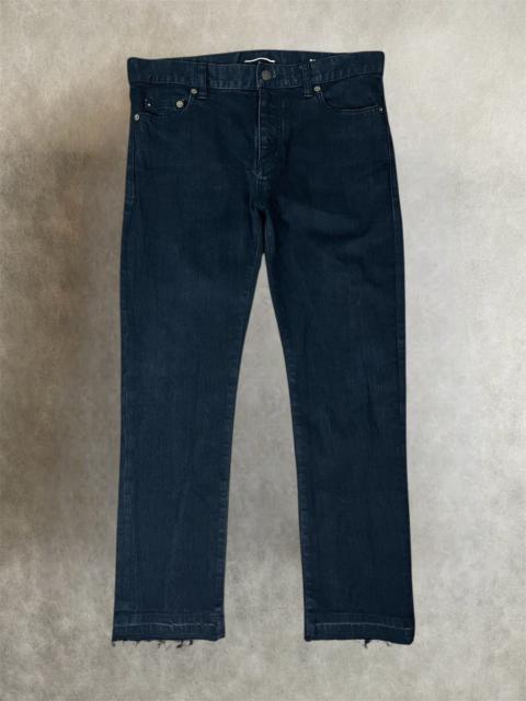 Other Designers Archival Clothing - 2016 saint laurent paris D02 released hem black denim pants