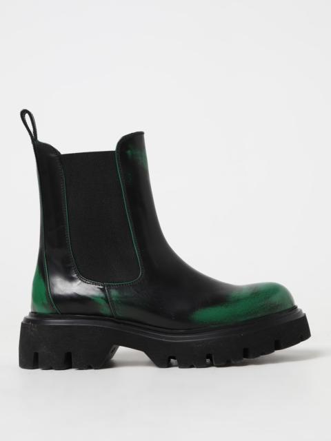MSGM MSGM ankle boots in used effect leather