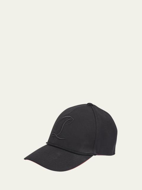 Christian Louboutin Men's Mooncrest Embroidered Baseball Hat