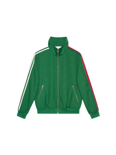 GUCCI Gucci x adidas GG Trefoil Jacquard Jacket Green