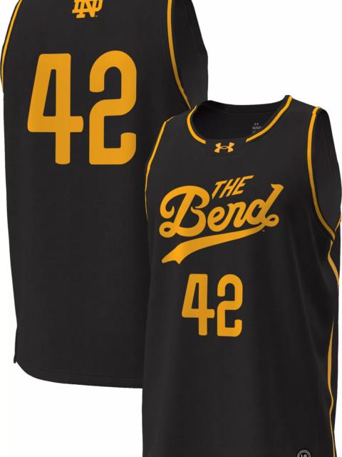 Under Armour Under Armour Men's Notre Dame Fighting Irish Black Replica Basketball Jersey