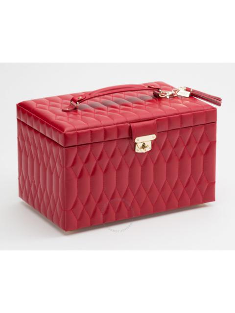 Other Designers Wolf Caroline Large Red Jewelry Case 329672