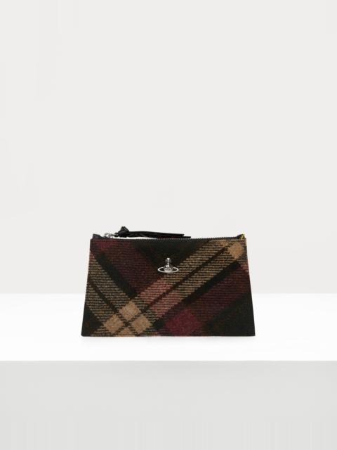 Vivienne Westwood SMALL FLAT ZIP CLUTCH