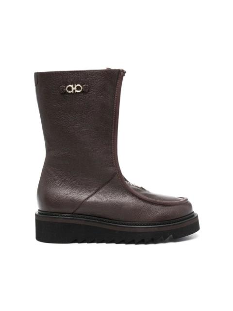FERRAGAMO Ferragamo Gancini-Plaque Ankle Boots
