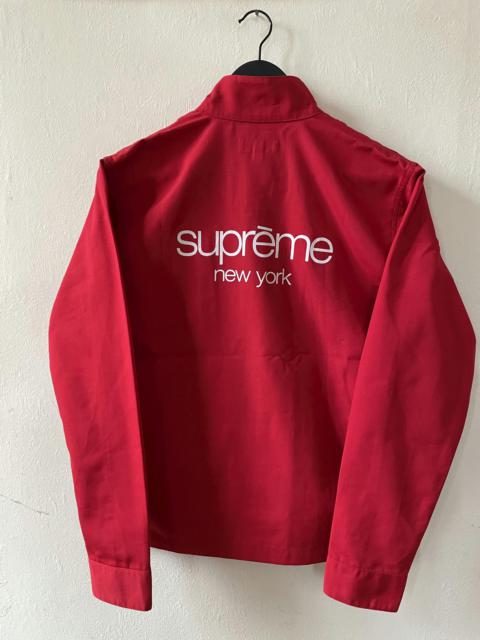 Supreme Supreme Classic Logo Harrington Jacket Red