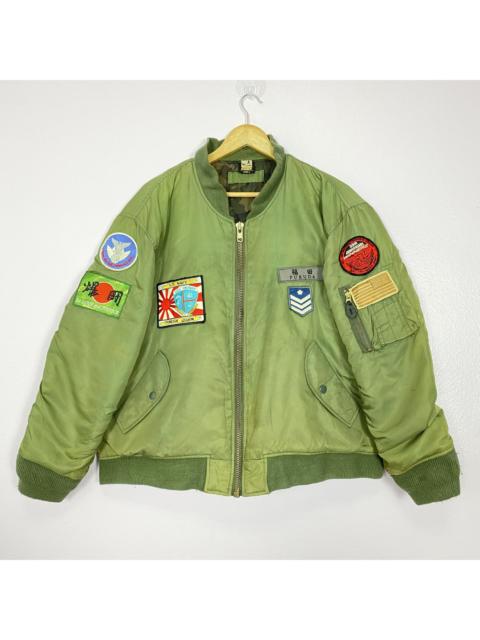Other Designers Vintage BAD BOY Patches Camp Lining Bombers Jacket J0243