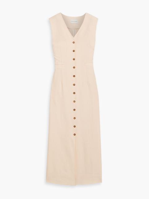 Loulou de Saison Idika wool-twill midi dress