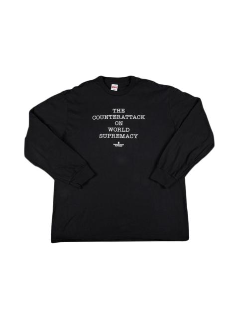 Supreme Supreme x Undercover x Public Enemy Counterattack Long-Sleeve T-Shirt 'Black'