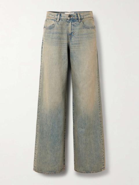 Mica low-rise wide-leg jeans Mid denim