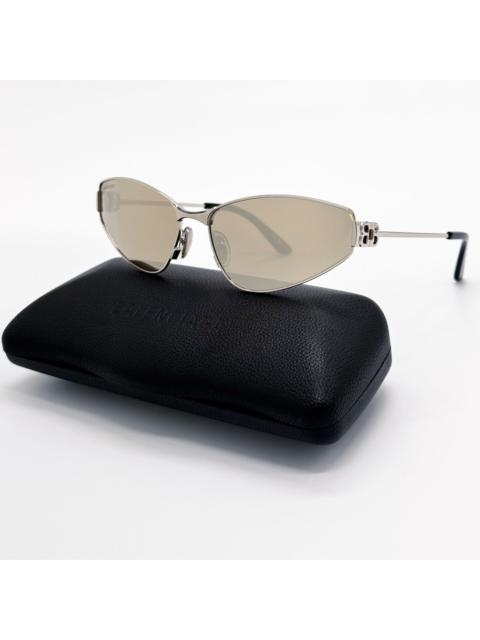 BALENCIAGA NEW BALENCIAGA SUNGLASSES BB0335S 006 SILVER UNISEX EYEWEAR