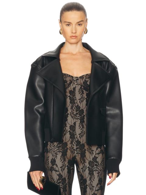 NORMA KAMALI Mini Moto Jacket