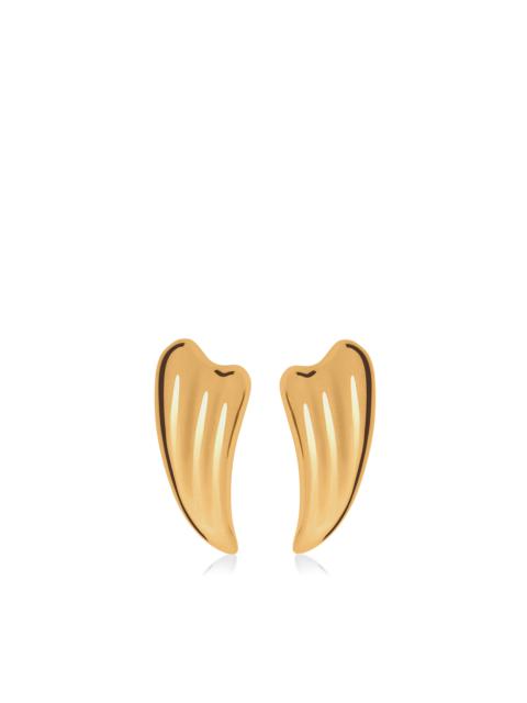TOM FORD VINTAGE GOLD BRASS LIZA EARRINGS
