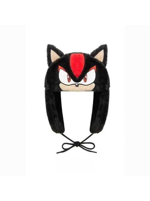 Other Designers Japanese Cartoon Anime Hedgehog Fox Ushanka Black Hat Cute Y2K Warm Earflap Trapper Hat Bomber